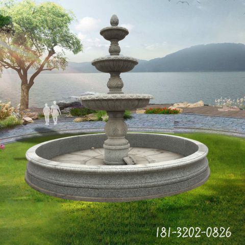 公园多层喷泉雕塑