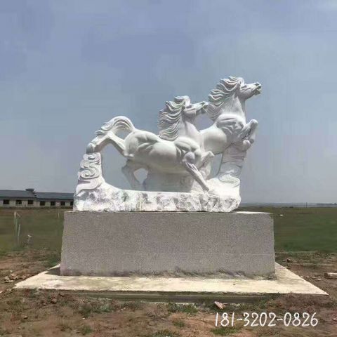  石雕动物马雕塑