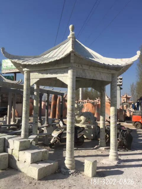 大型景区四角凉亭雕塑