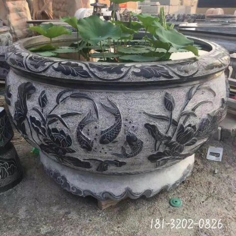 庭院鲤鱼景观鱼缸雕塑