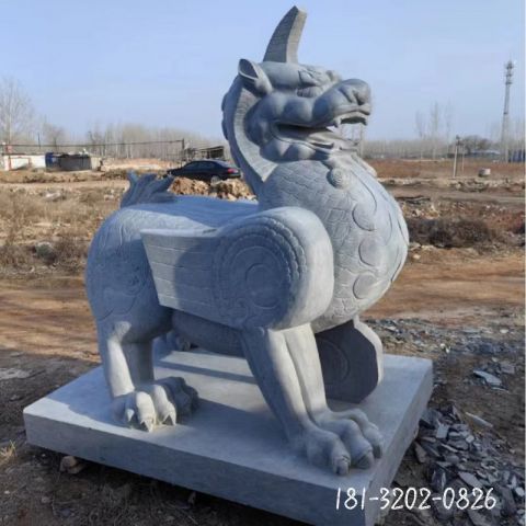 石雕神兽獬豸雕塑