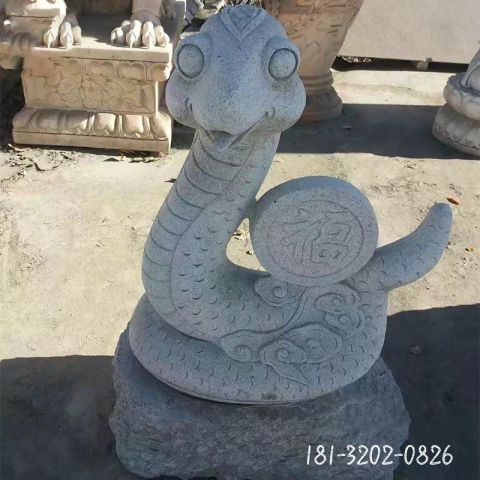 生肖蛇动物雕塑