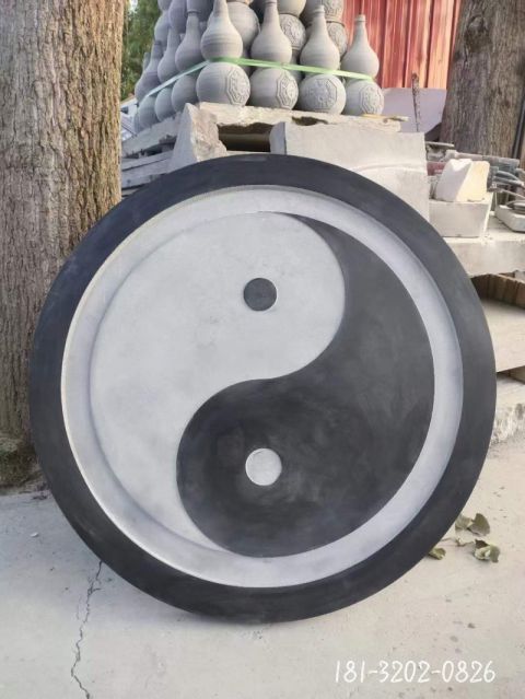 青石古代八卦石雕