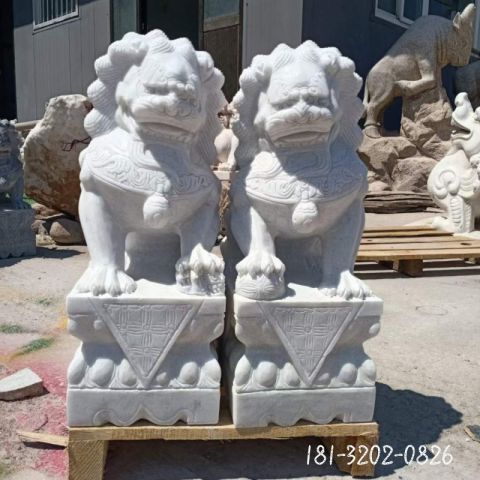 园林仿古狮子动物雕塑