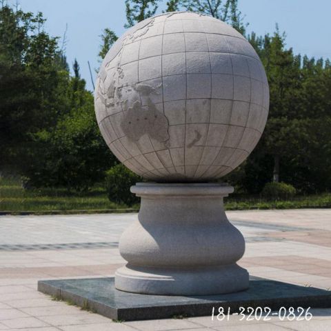 广场景观地球仪石雕