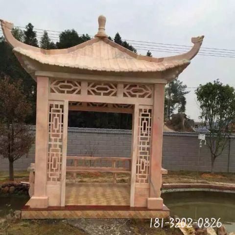 户外园林建筑凉亭雕塑