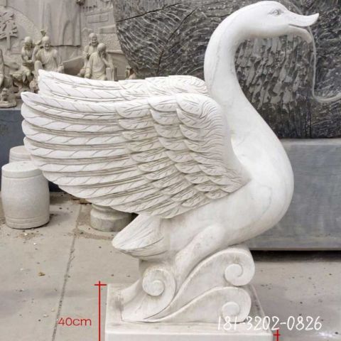 园林景区天鹅动物雕塑