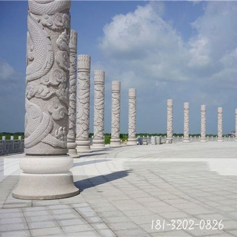 浮雕建筑龙柱雕塑