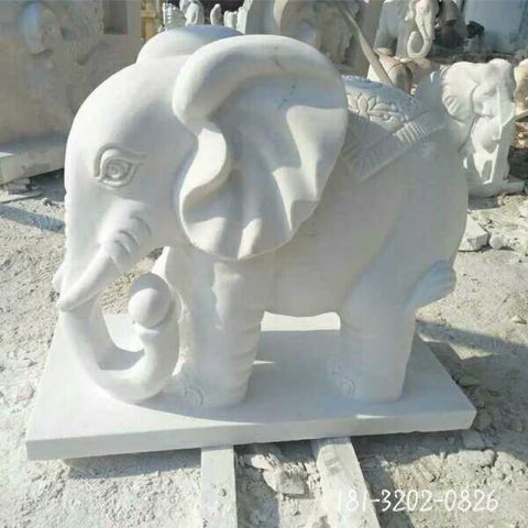 公园小象动物石雕