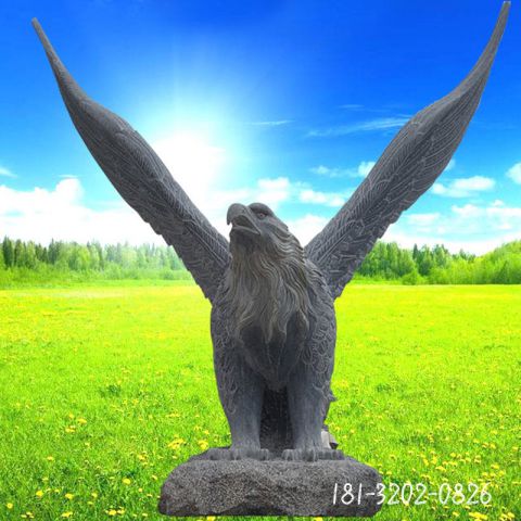 青石石雕老鹰雕塑