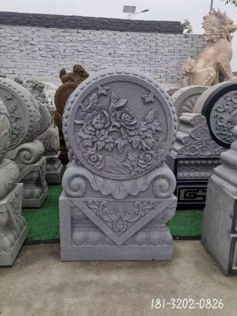做旧仿古门墩雕塑