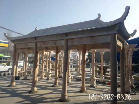 建筑大型六角凉亭雕塑