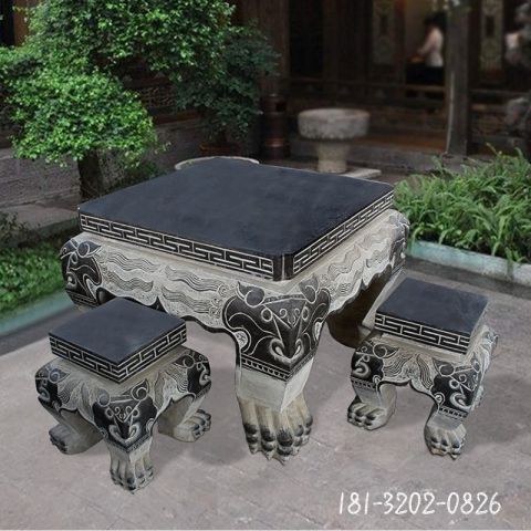 大理石仿古石桌凳