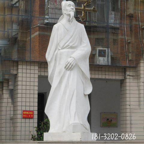 仿古人物杜甫石雕