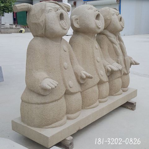广场人物儿童雕塑