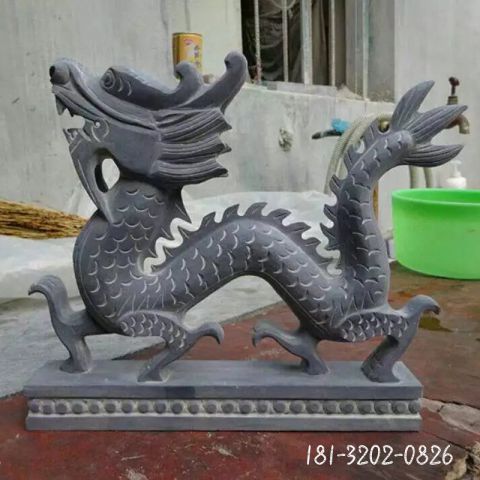 公园青石动物龙雕塑