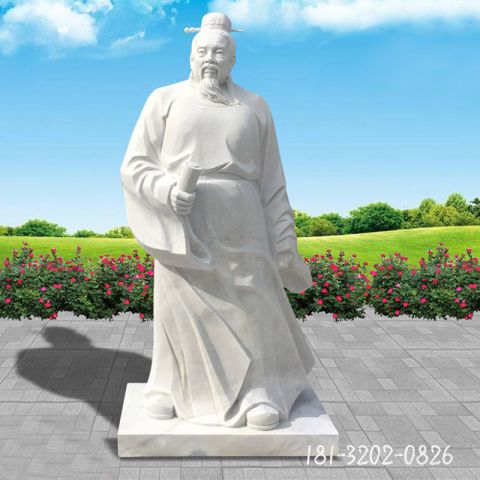 古代范仲淹人物石雕