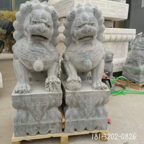 花园狮子动物雕塑