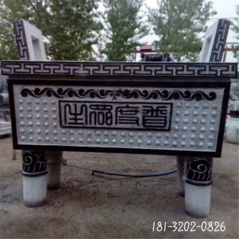 青石大型寺庙香炉雕塑