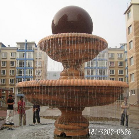 户外小区转运风水球雕塑