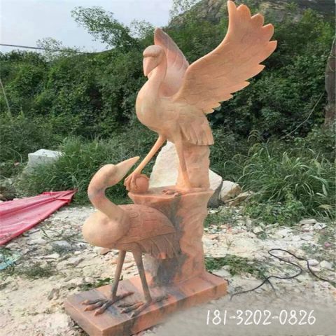 大型公园动物仙鹤雕塑