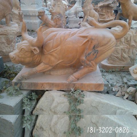 华尔街动物石雕牛