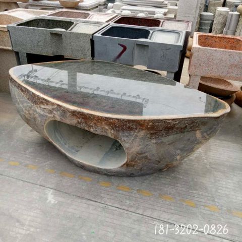 广场异型石桌雕塑