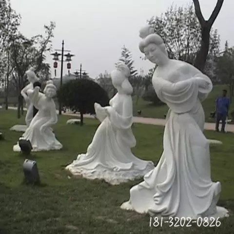 园林古代美女人物雕塑