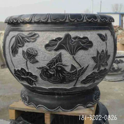 大型浮雕水缸雕塑