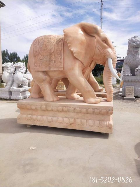 动物大象园林石雕