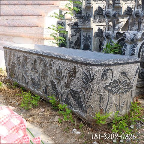 庭院仿古大型鱼缸雕塑