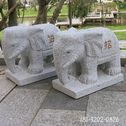 户外园林大象动物雕塑