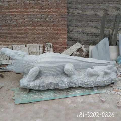 园林大型鳄鱼动物雕塑