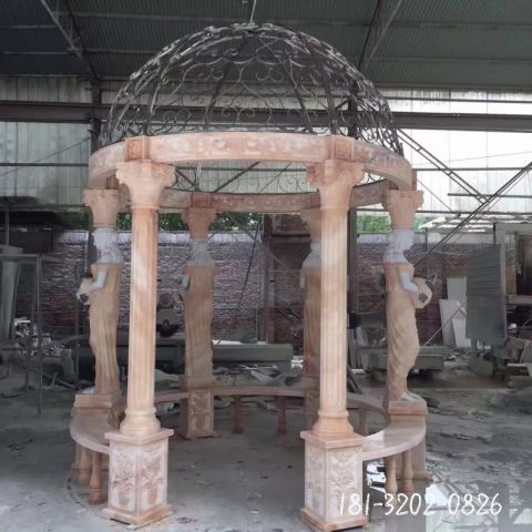 凉亭镂空建筑雕塑