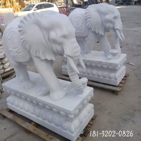 户外公园动物大象雕塑