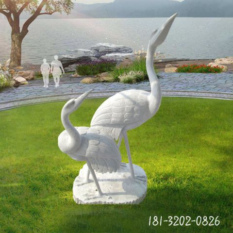 大型公园仙鹤动物雕塑