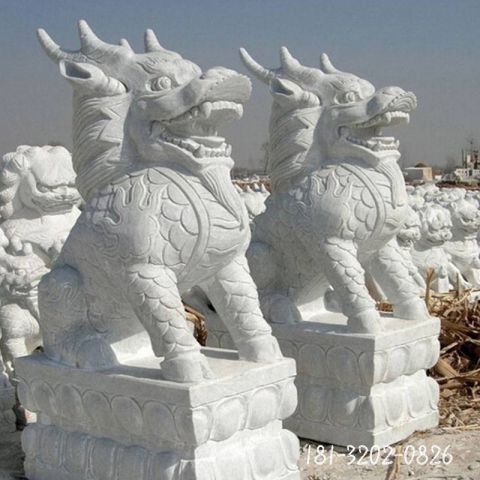 仿古户外麒麟动物雕塑