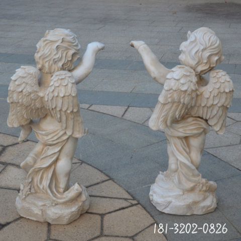 园林公园提灯天使雕塑