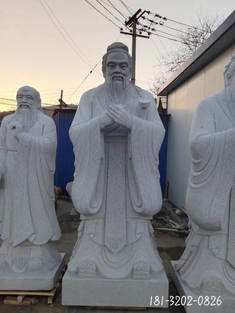 仿古校园孔子人物雕塑
