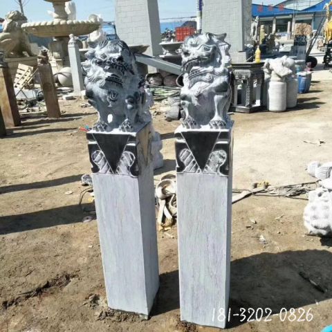 庭院仿古拴马桩景观雕塑